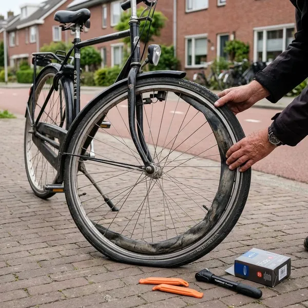 binnenband vervangen fiets