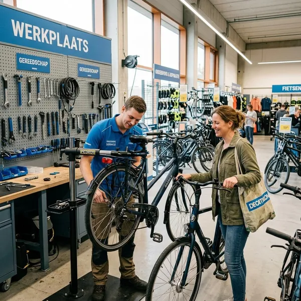 Wat fietsreparatie bij Decathlon kost