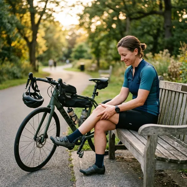 Waar je op let bij kniepijn tijdens het fietsen