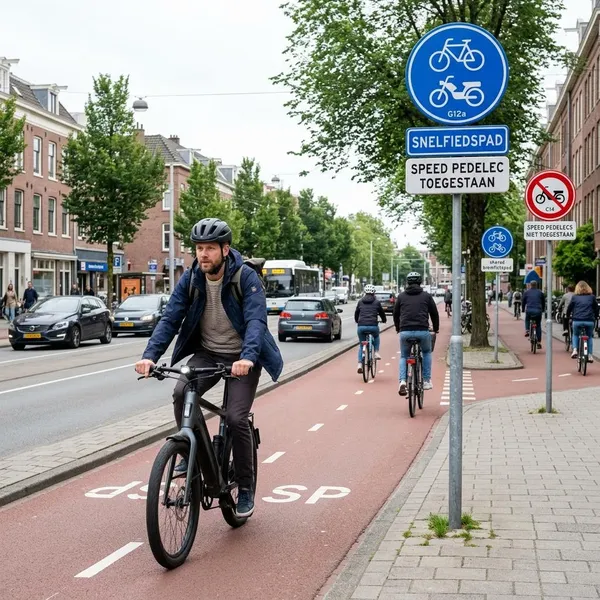 mag een speed pedelec op het fietspad